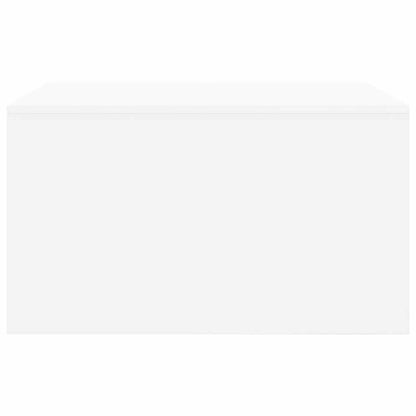 Salontafel met lades 70,5x70x40 cm wit