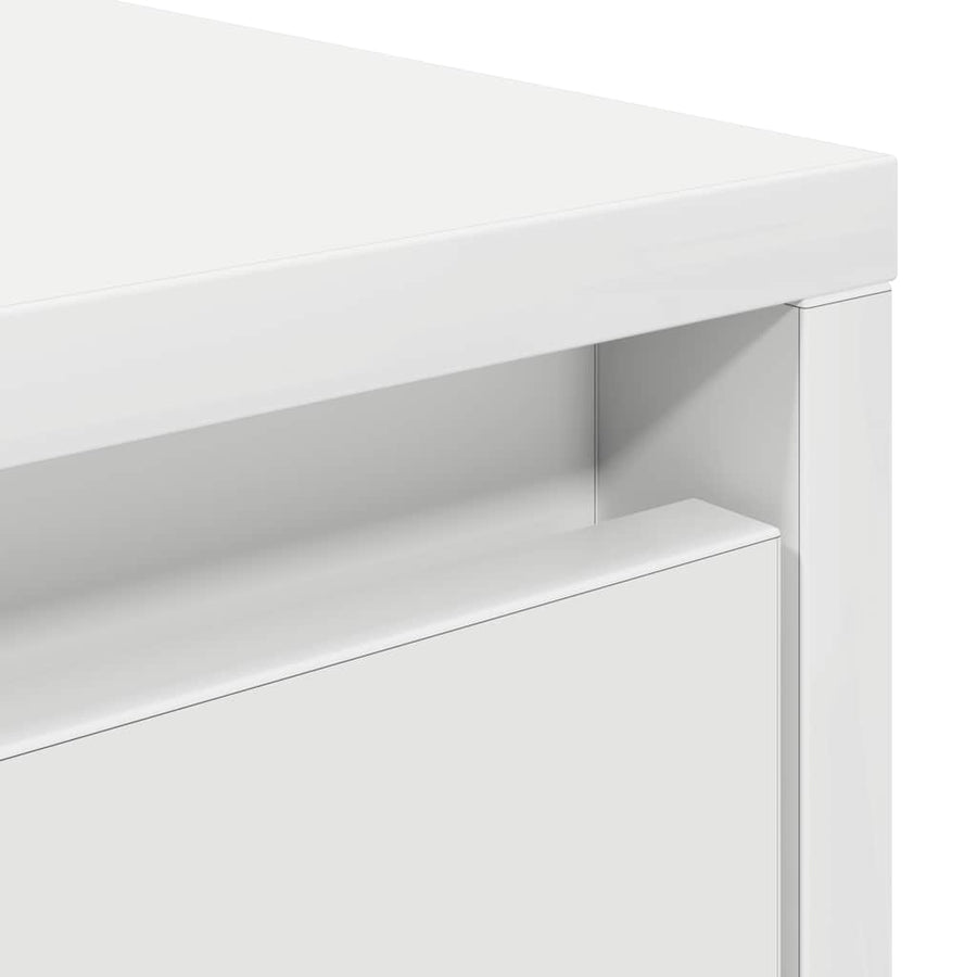 Salontafel met lades 70,5x70x40 cm wit