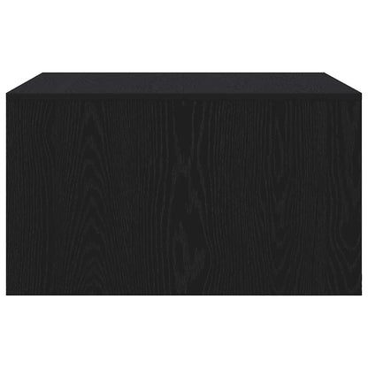 Salontafel met lades 70,5x70x40 cm zwart eikenkleurig