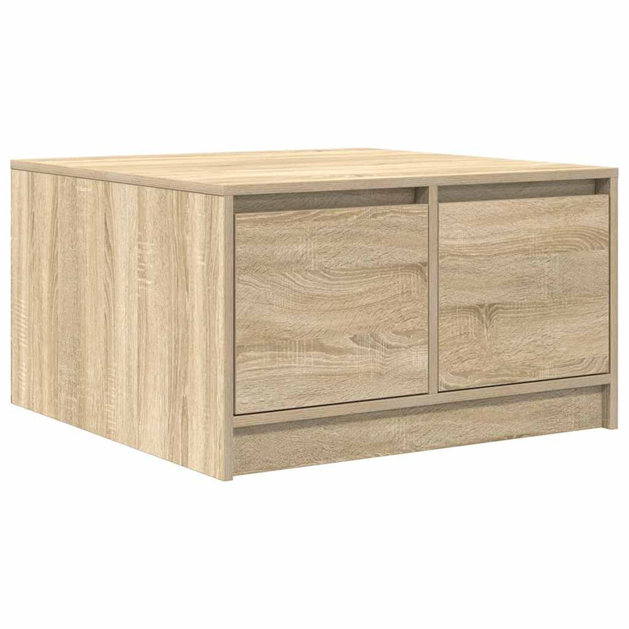 Salontafel met lades 70,5x70x40 cm Sonoma eikenkleurig