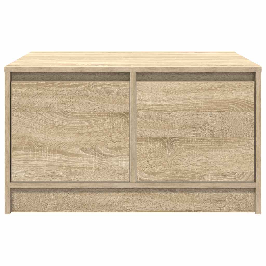 Salontafel met lades 70,5x70x40 cm Sonoma eikenkleurig