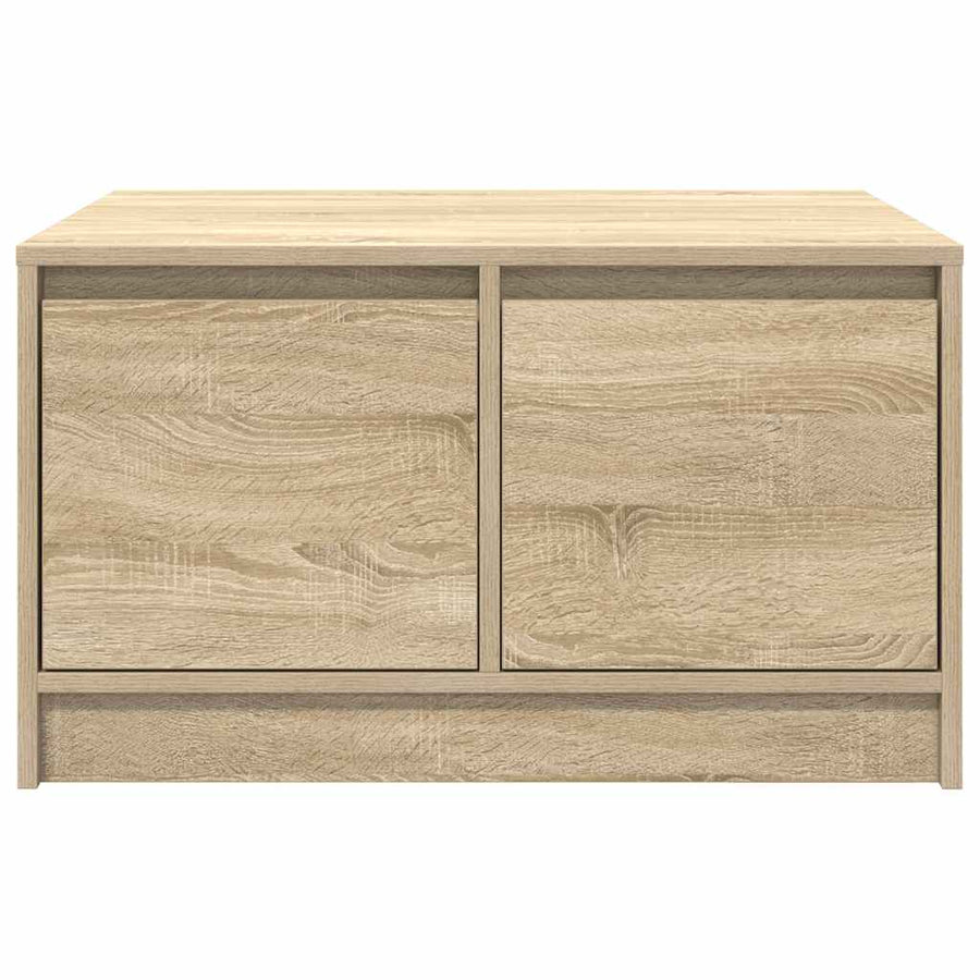 Salontafel met lades 70,5x70x40 cm Sonoma eikenkleurig
