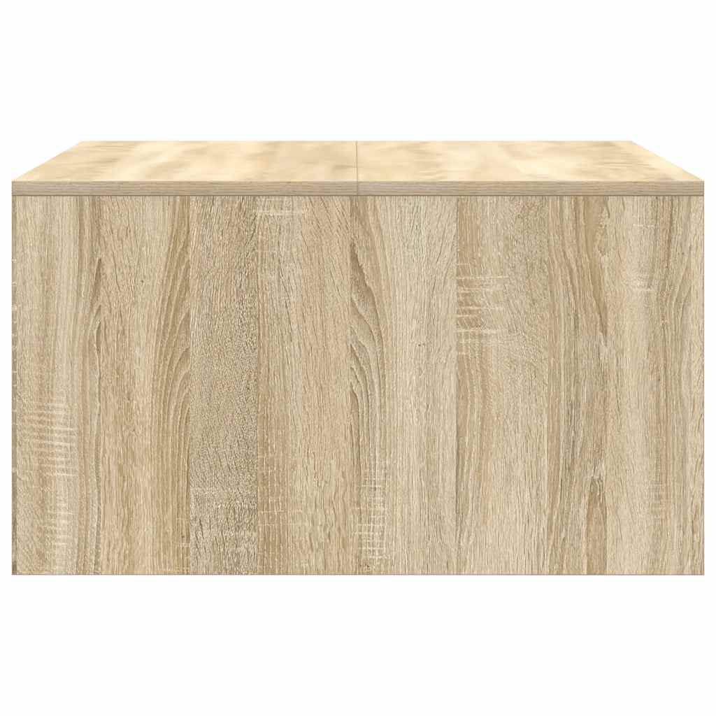 Salontafel met lades 70,5x70x40 cm Sonoma eikenkleurig