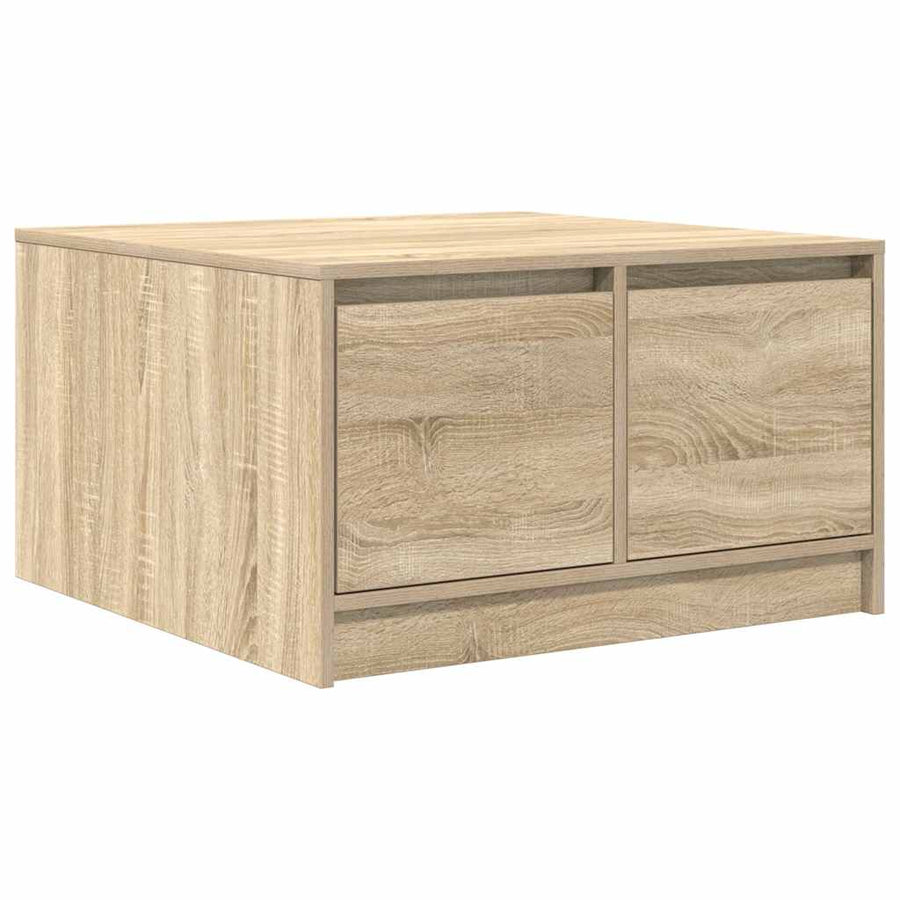 Salontafel met lades 70,5x70x40 cm Sonoma eikenkleurig
