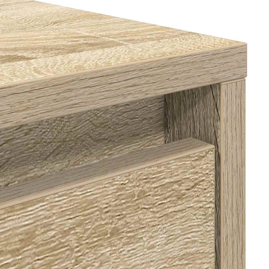 Salontafel met lades 70,5x70x40 cm Sonoma eikenkleurig