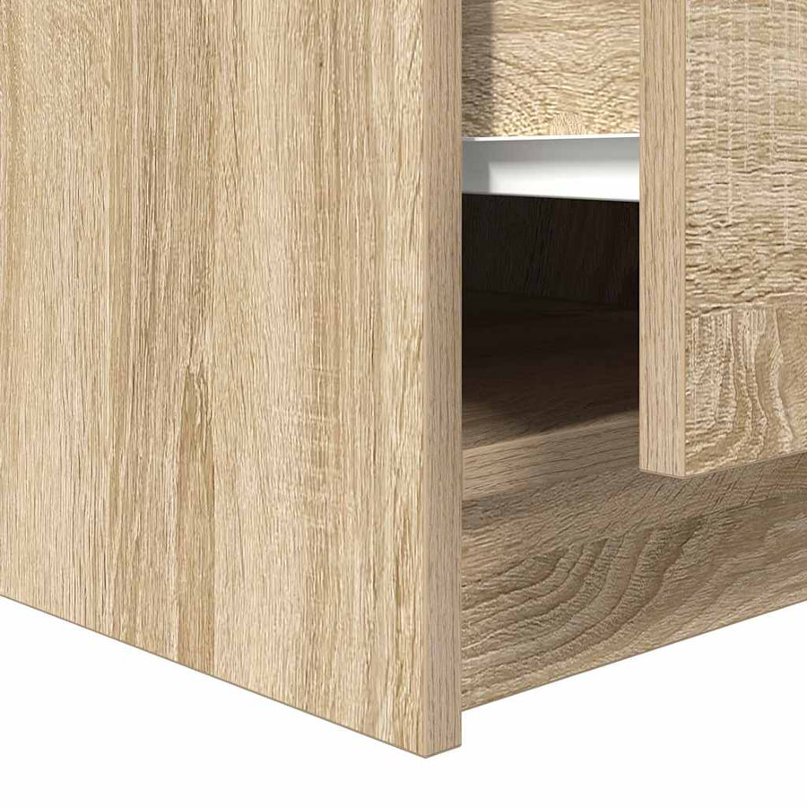 Salontafel met lades 70,5x70x40 cm Sonoma eikenkleurig