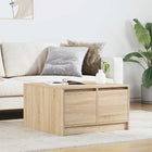 Coffee table with drawers 70.5x70x40 cm Sonoma oak effect