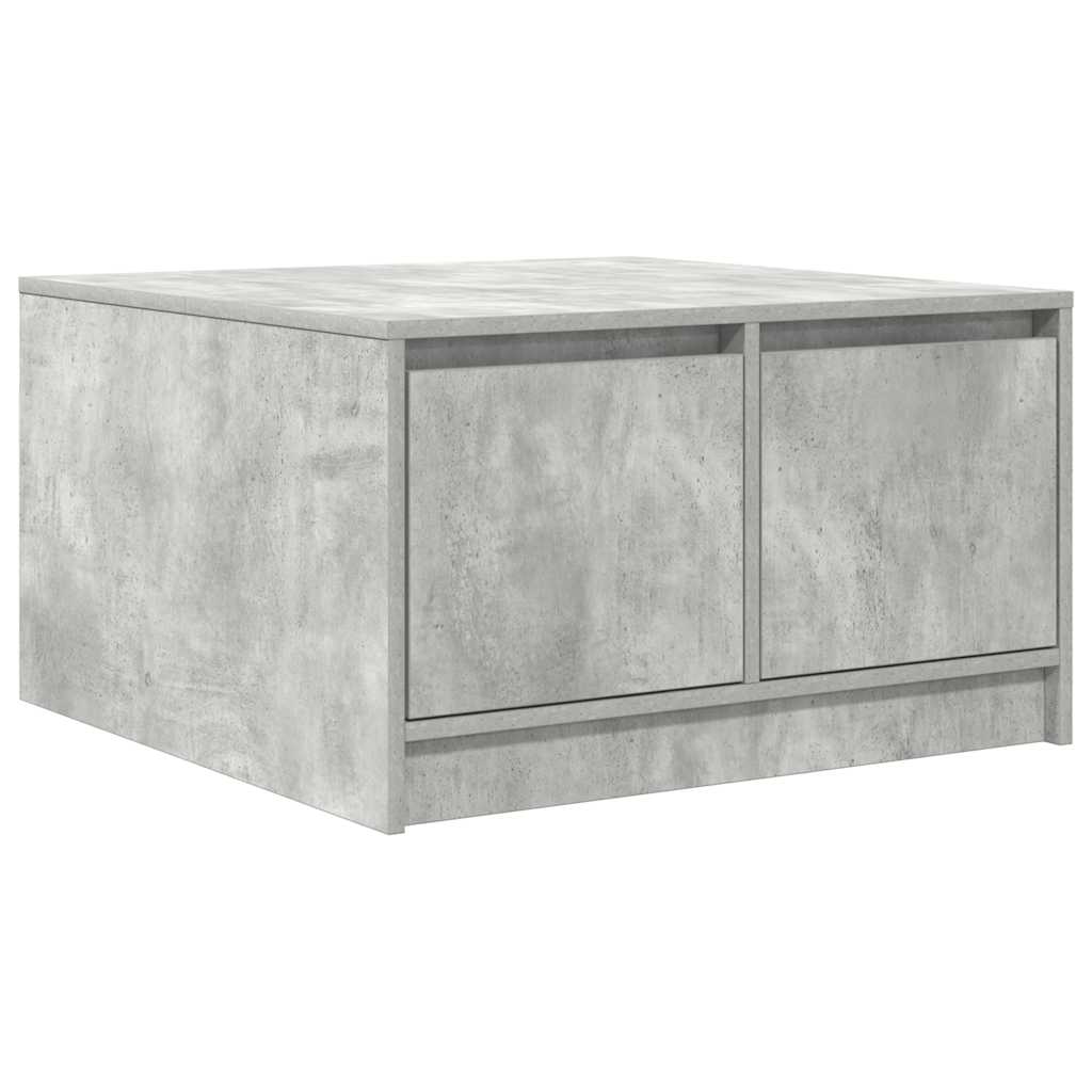 Salontafel met lades 70,5x70x40 cm betongrijs
