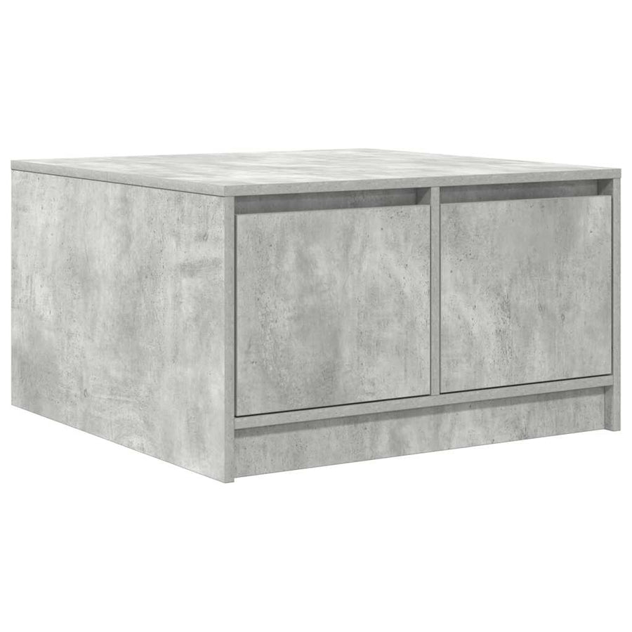 Salontafel met lades 70,5x70x40 cm betongrijs