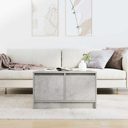 Salontafel met lades 70,5x70x40 cm betongrijs