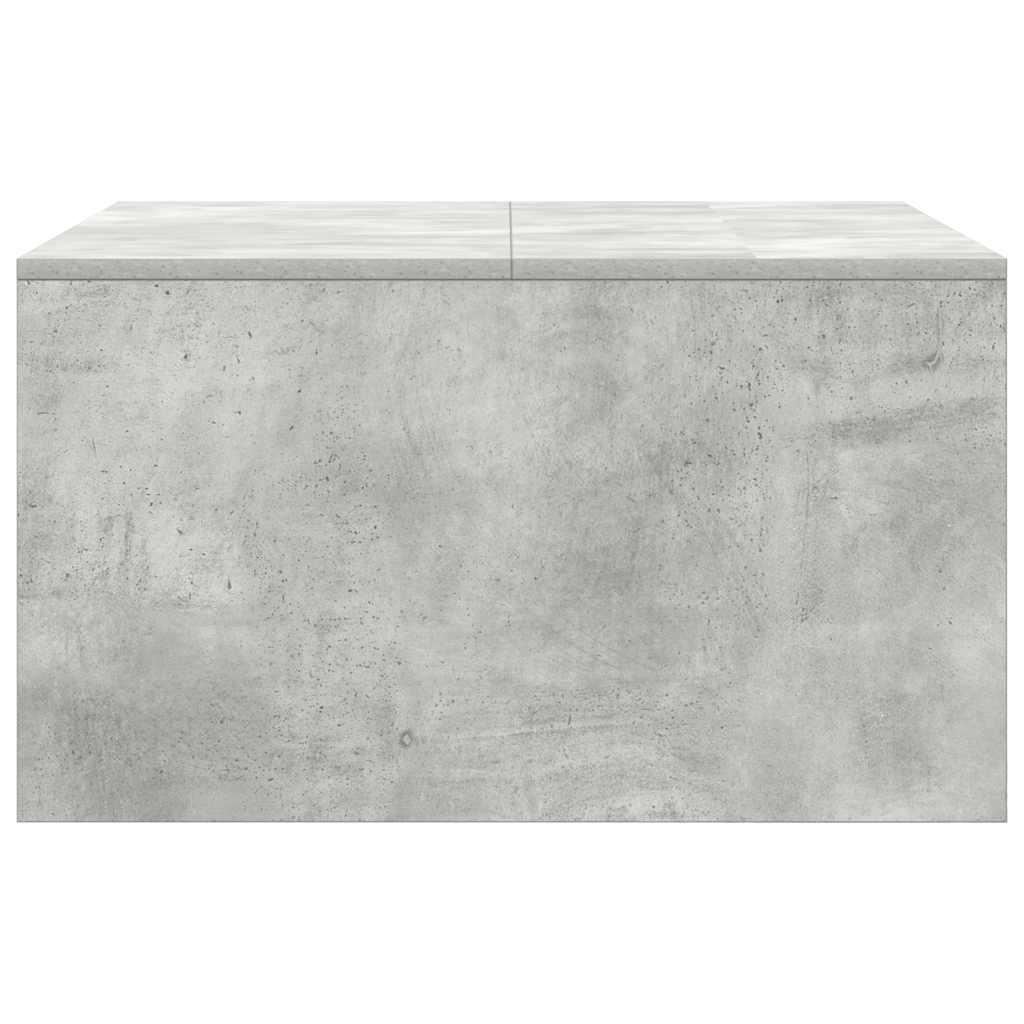 Salontafel met lades 70,5x70x40 cm betongrijs
