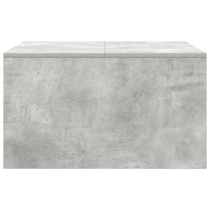 Salontafel met lades 70,5x70x40 cm betongrijs