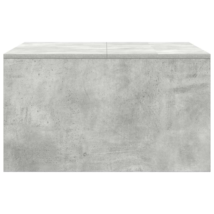 Salontafel met lades 70,5x70x40 cm betongrijs
