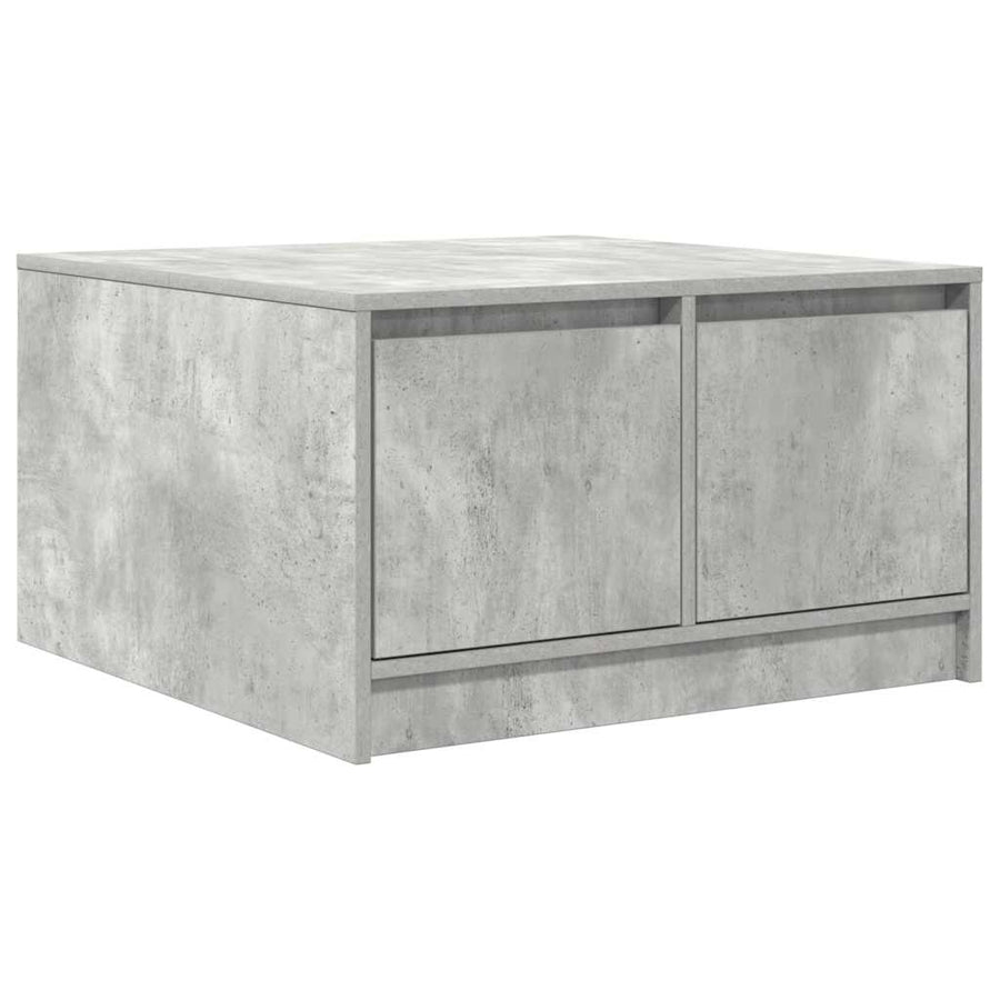 Salontafel met lades 70,5x70x40 cm betongrijs
