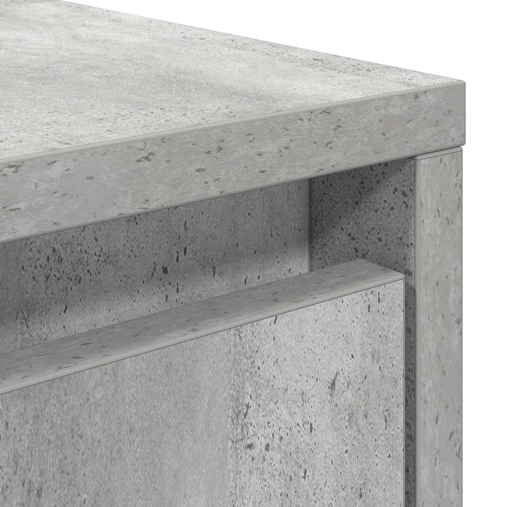 Salontafel met lades 70,5x70x40 cm betongrijs