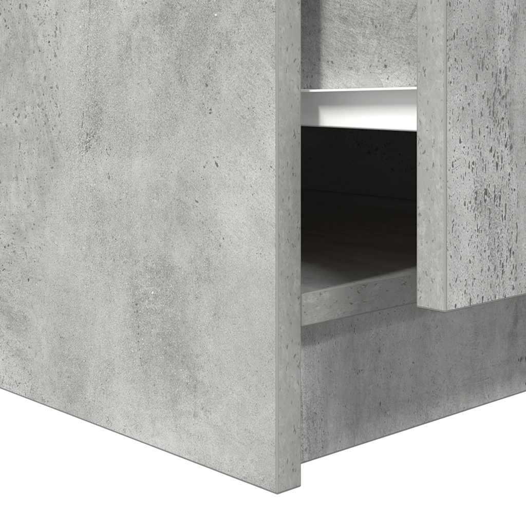 Salontafel met lades 70,5x70x40 cm betongrijs