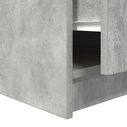 Salontafel met lades 70,5x70x40 cm betongrijs