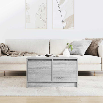 Salontafel met lades 70,5x70x40 cm grijs Sonoma