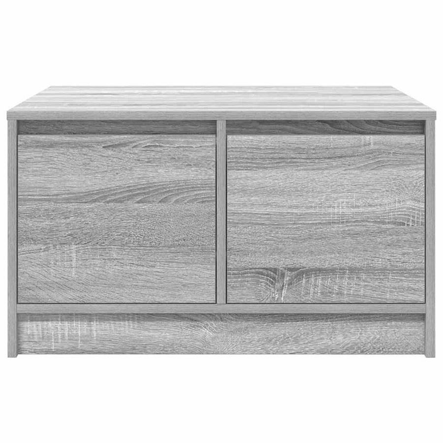 Salontafel met lades 70,5x70x40 cm grijs Sonoma