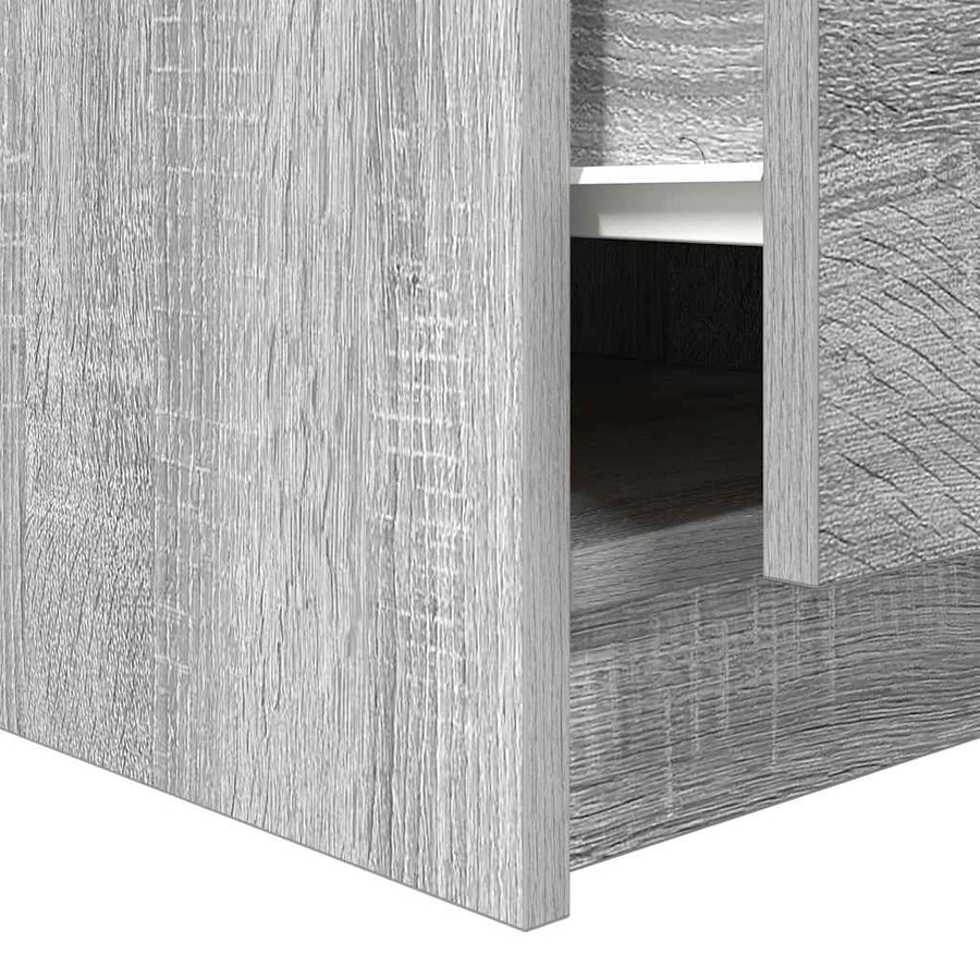 Salontafel met lades 70,5x70x40 cm grijs Sonoma