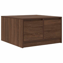 Salontafel met lades 70,5x70x40 cm bruin eikenkleurig
