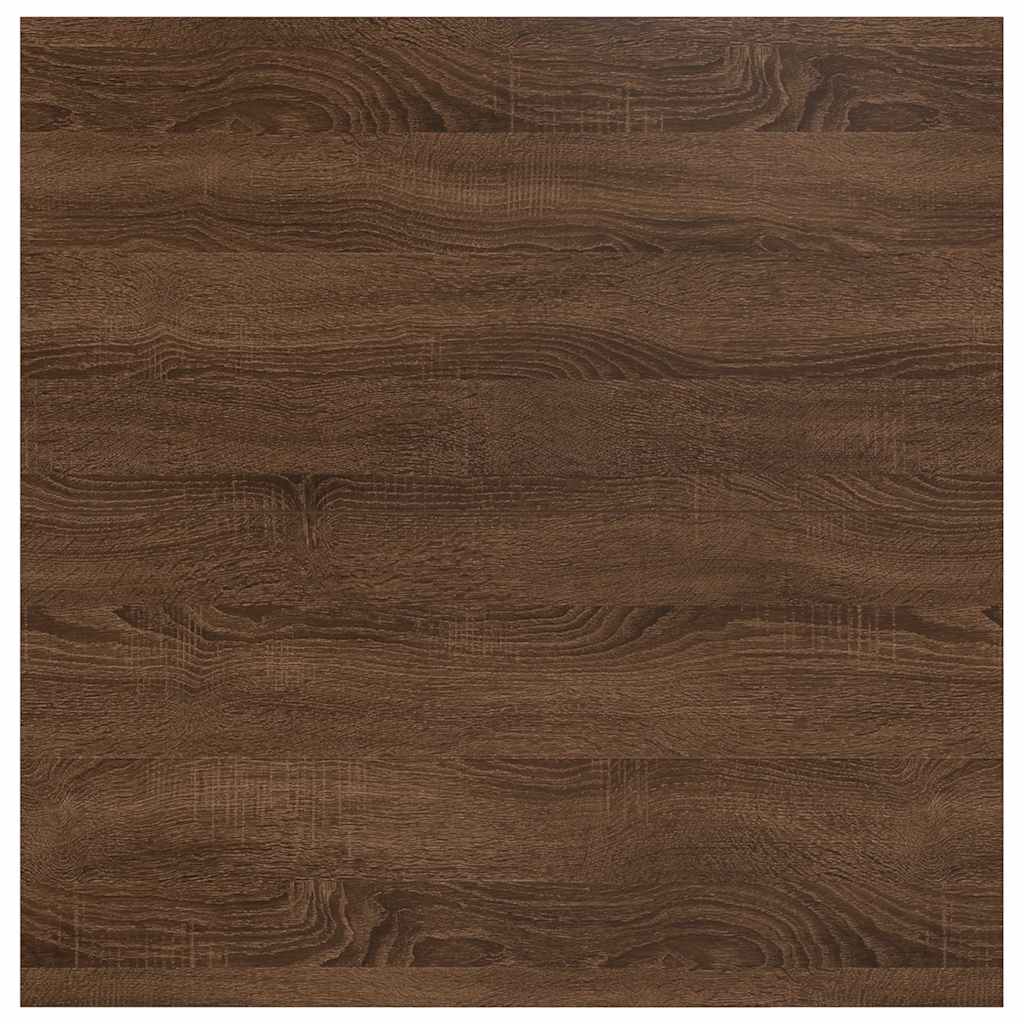 Salontafel met lades 70,5x70x40 cm bruin eikenkleurig