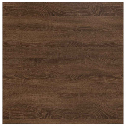 Salontafel met lades 70,5x70x40 cm bruin eikenkleurig