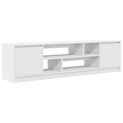 Tv-meubel 188,5x41x50 cm spaanplaat wit
