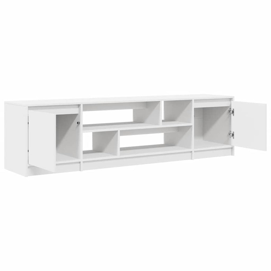 Tv-meubel 188,5x41x50 cm spaanplaat wit