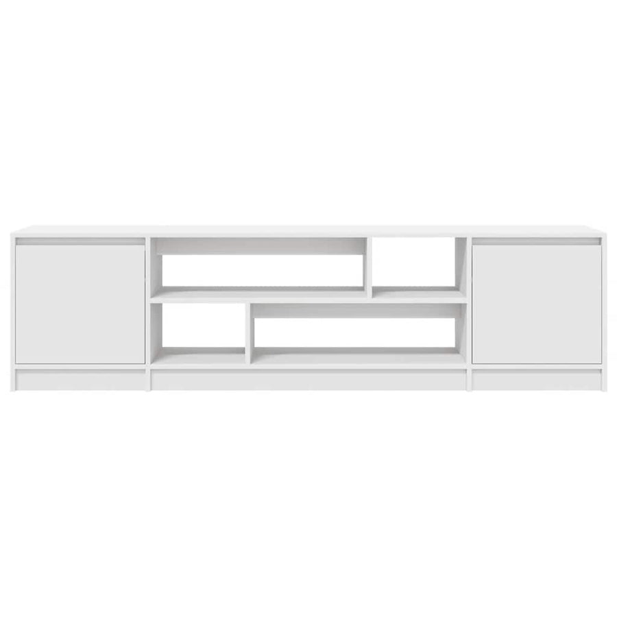 Tv-meubel 188,5x41x50 cm spaanplaat wit
