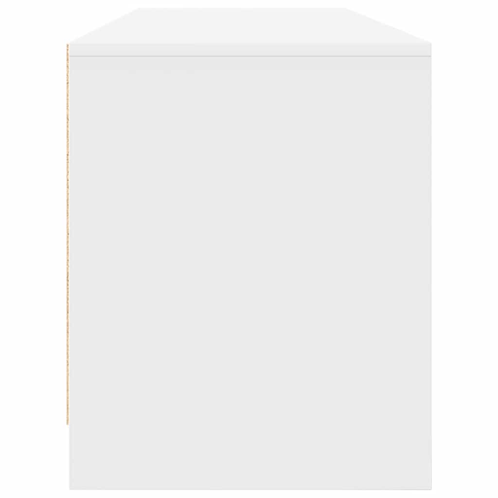 Tv-meubel 188,5x41x50 cm spaanplaat wit