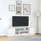 TV cabinet 188.5x41x50 cm chipboard white