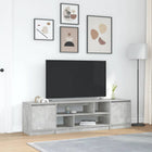 Tv-meubel 188,5x41x50 cm spaanplaat betongrijs muurmontage