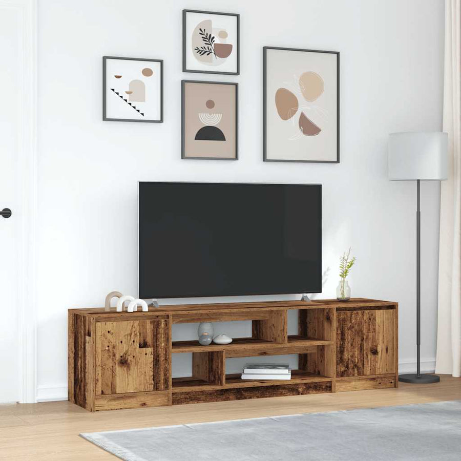 Tv-Meubel 188,5X41X50 Cm Bewerkt Hout 188.5 cm