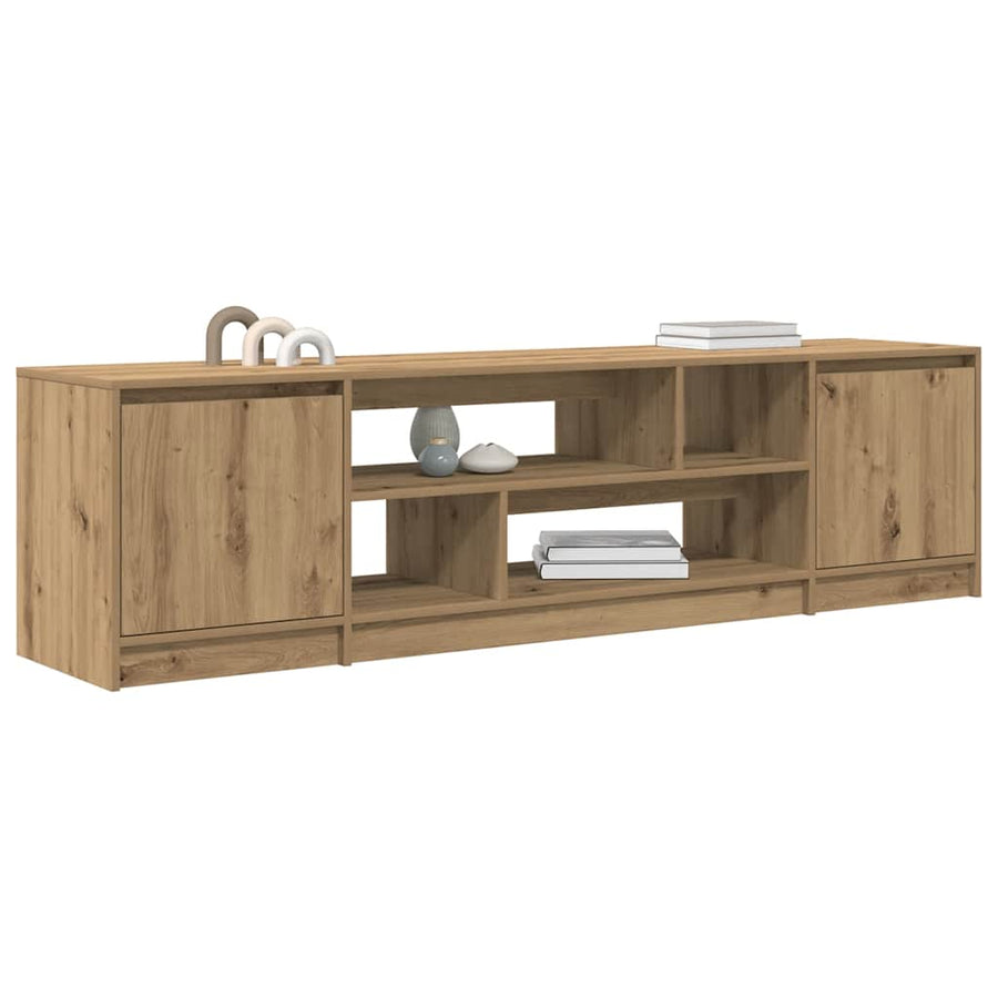 Tv-Meubel 188,5X41X50 Cm Spaanplaat Ambachtelijk Eikenkleurig 188.5 cm