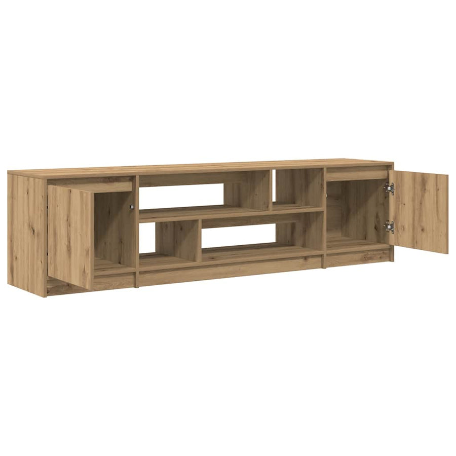 Tv-Meubel 188,5X41X50 Cm Spaanplaat Ambachtelijk Eikenkleurig 188.5 cm