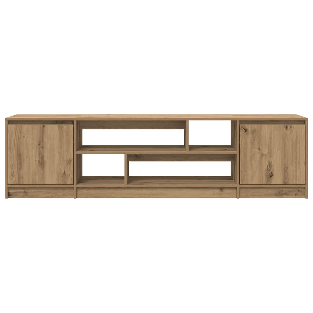 Tv-Meubel 188,5X41X50 Cm Spaanplaat Ambachtelijk Eikenkleurig 188.5 cm
