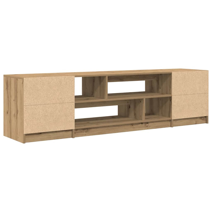 Tv-Meubel 188,5X41X50 Cm Spaanplaat Ambachtelijk Eikenkleurig 188.5 cm