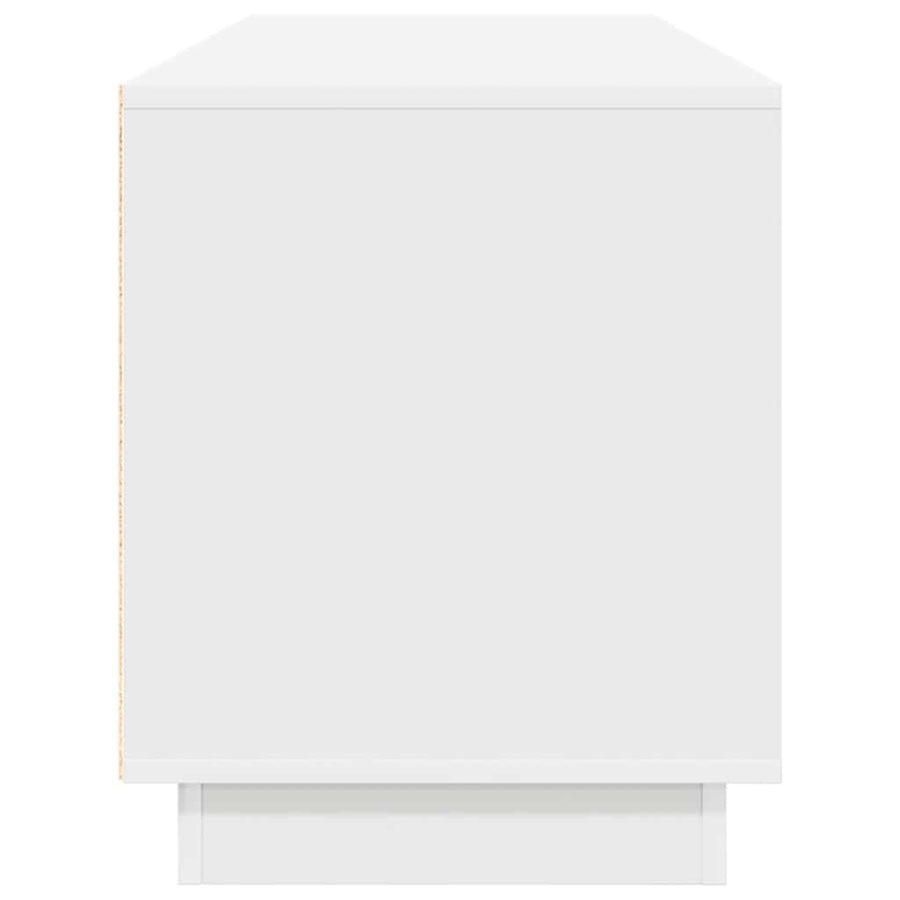 Tv-meubel met LED-verlichting 160,5x41x50 cm wit