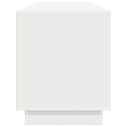 Tv-meubel met LED-verlichting 193,5x41x50 cm wit