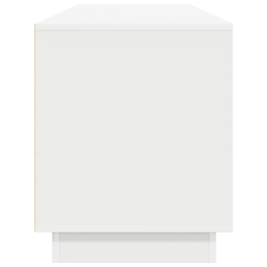 Tv-meubel met LED-verlichting 193,5x41x50 cm wit