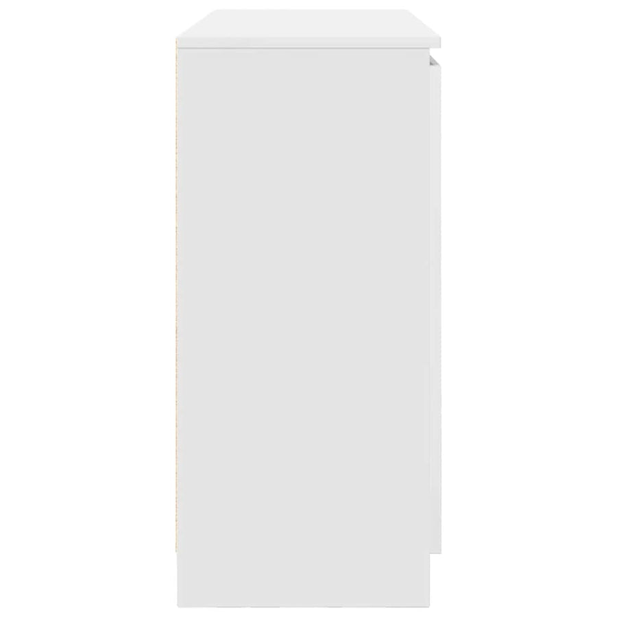Dressoir met lades 100,5x35x76 cm spaanplaat wit