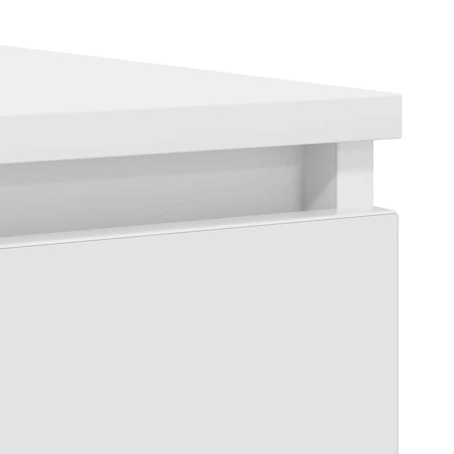 Dressoir met lades 100,5x35x76 cm spaanplaat wit