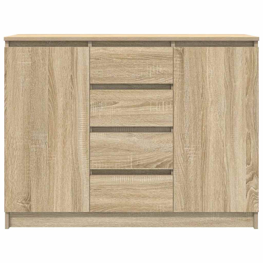 Dressoir met lades 100,5x35x76cm spaanplaat sonoma eikenkleurig