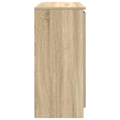 Dressoir met lades 100,5x35x76cm spaanplaat sonoma eikenkleurig
