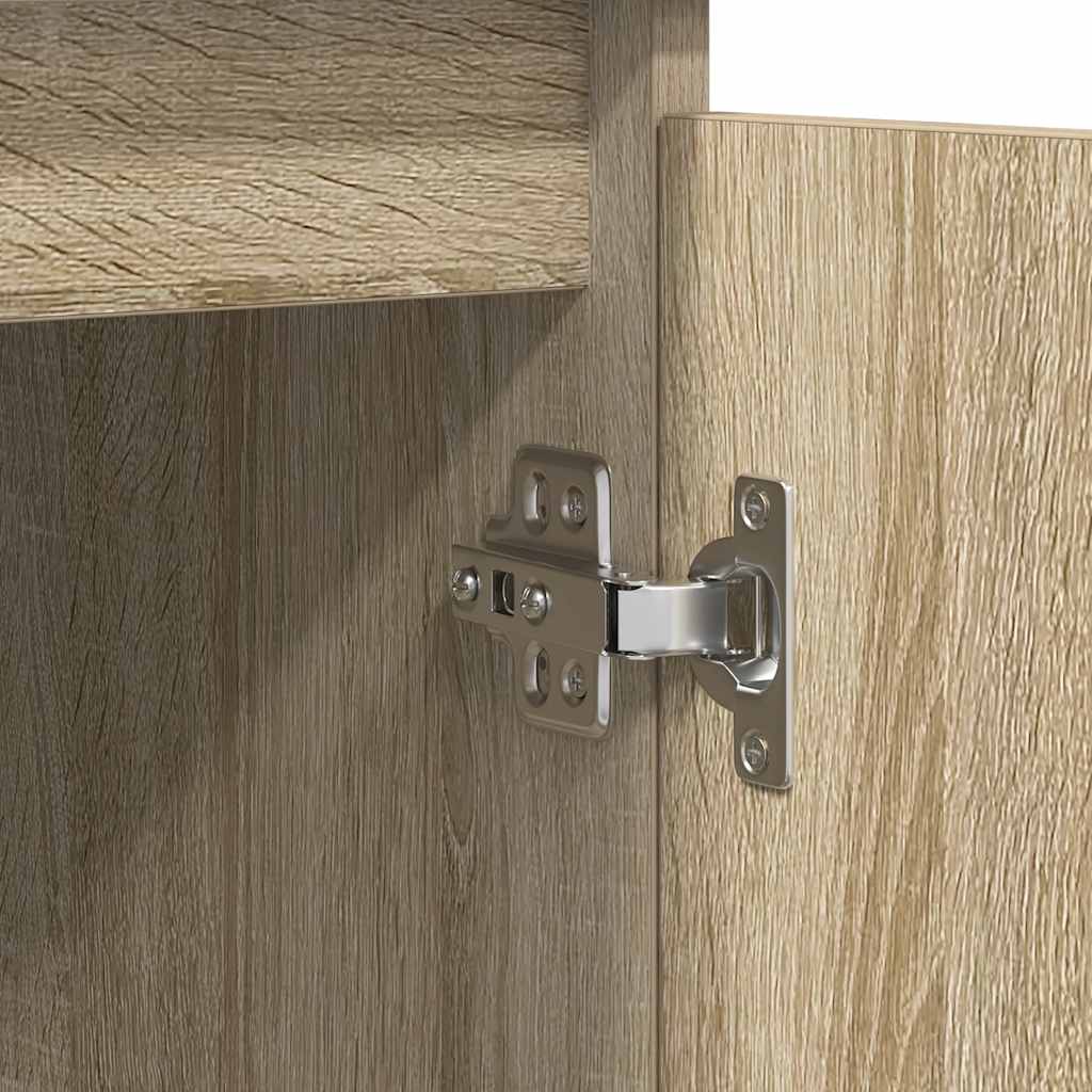 Dressoir met lades 100,5x35x76cm spaanplaat sonoma eikenkleurig