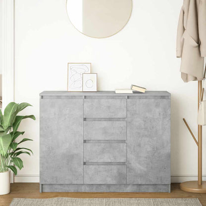 Dressoir met lades 100,5x35x76 cm spaanplaat betongrijs