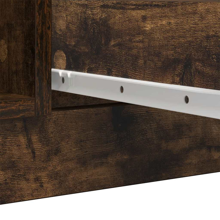 Dressoir met lades 100,5x35x76 cm spaanplaat gerookt eiken