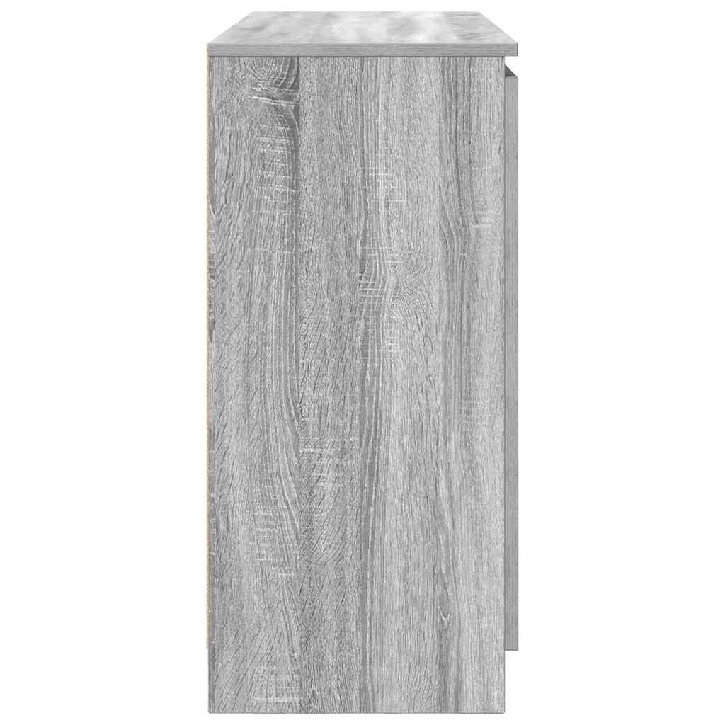Dressoir met lades 100,5x35x76 cm spaanplaat grijs Sonoma