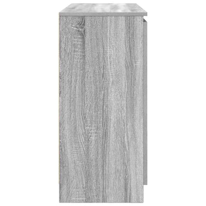 Dressoir met lades 100,5x35x76 cm spaanplaat grijs Sonoma